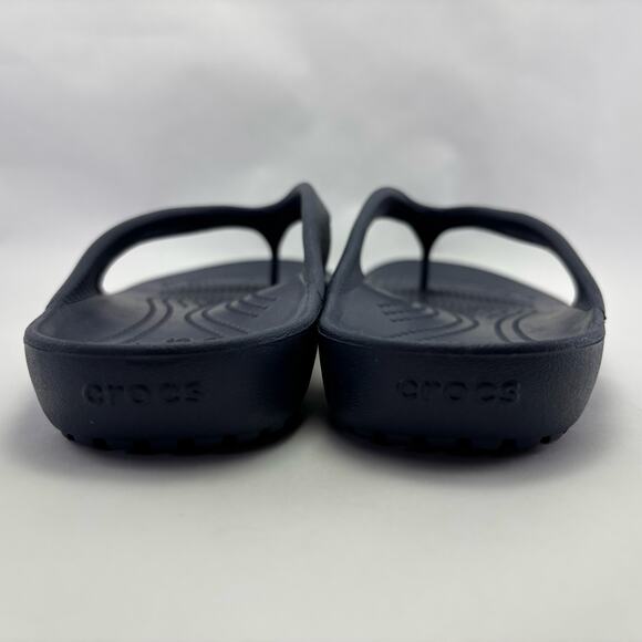 CROCS “Kandee II” Iconic Comfort Flip Flops Dark Blue Size Women’s 8 - Picture 5 of 12